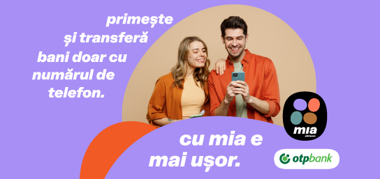 De astăzi efectuează transferuri cu MIA Plăți Instant direct din aplicația OTP Mobile Banking